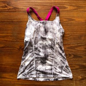 MPG Grey and Pink Exercise Tank Size Small